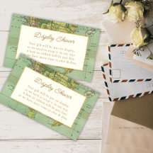 Vintage World Travel Baby Shower Display Shower