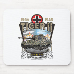 Vintage World War 2 German Tank Tiger 2 Ii Ww2 Mem Mouse Mat