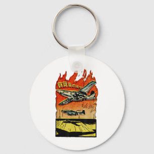 Vintage World War 2 Mustang Fighter - P-51 Mustang Key Ring