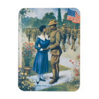 Vintage World War I Coloured Man Is No Slacker