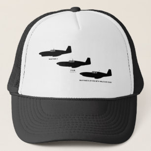 Vintage World War II North American P-51 Mustang Trucker Hat