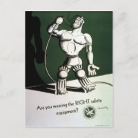 Vintage World War II Safety Equipment Poster