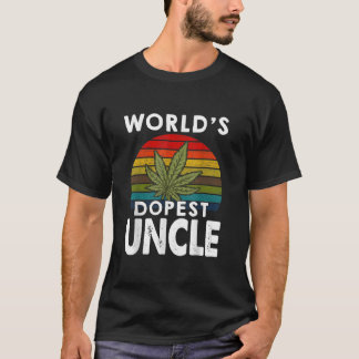 Vintage Worlds Dopest Uncle Weed  T-Shirt
