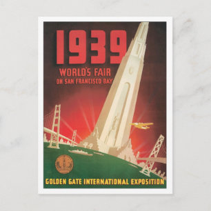 Vintage World's Fair San Francisco Postcard