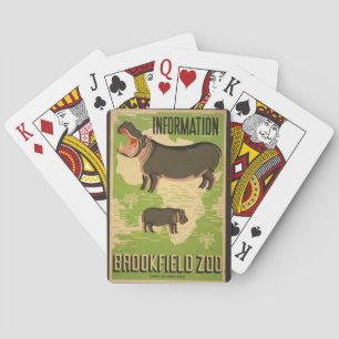 "Vintage WPA Brookfield Poster" Playing Cards