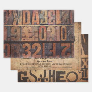 Vintage Wrapping Paper Sheets for decoupage 
