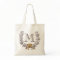 Vintage Wreath Personalised Monogram Initial Tote