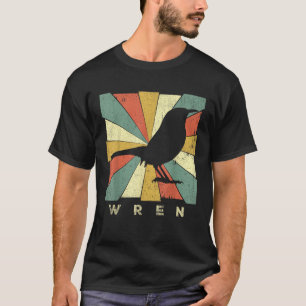 Vintage Wren Bird Lover Retro Style Animal T-Shirt
