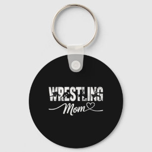 Vintage Wrestling Mum Wrestler Fighter Mother Key Ring