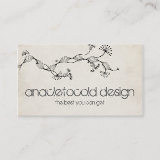 vintage wrinkled old paper business card
