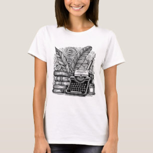 Vintage Writer's Theme 2 Colour Me T-Shirt