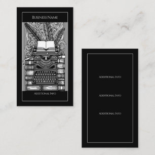 Vintage Writer's Theme 3 Business Card