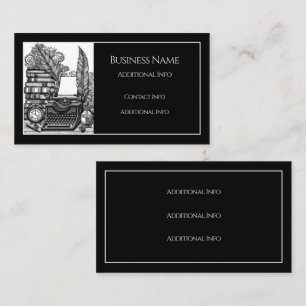 Vintage Writer's Theme Business Card