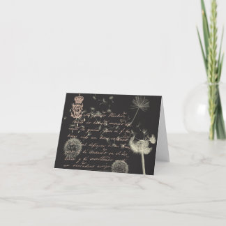 Vintage Writing Dandelion Note Cards