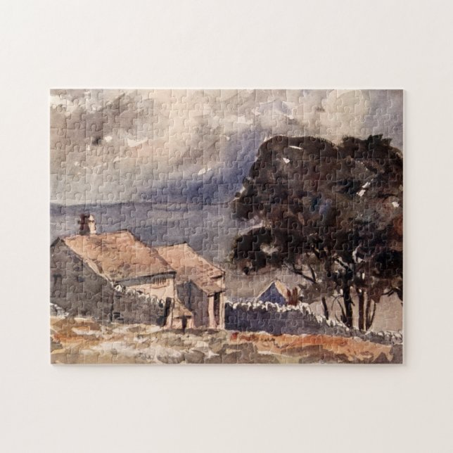 Vintage Wuthering Heights Bronte Landscape Jigsaw Puzzle (Horizontal)