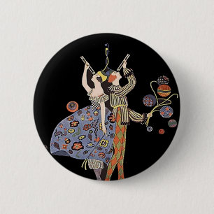 Vintage WW1 Art Deco Poster 6 Cm Round Badge