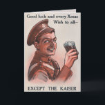 Vintage WW1 Christmas Card<br><div class="desc">Vintage WW1 Christmas card. Custom restored image.</div>