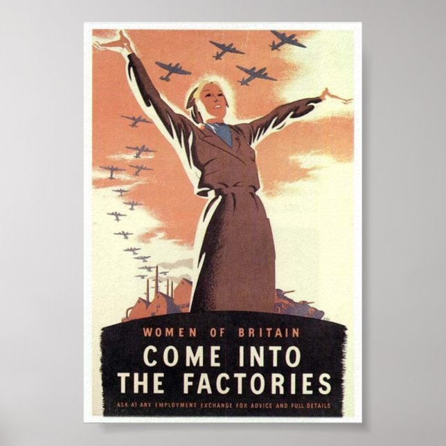 Vintage WW2 Propaganda Poster (Front)
