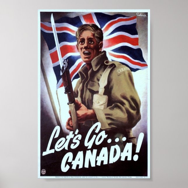Vintage WW2 Propaganda Poster (Front)