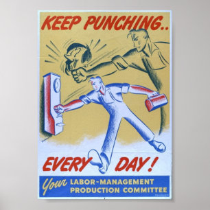 Vintage WW2 Propaganda Poster