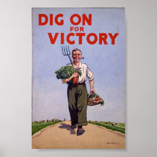 Vintage WW2 Propaganda Poster