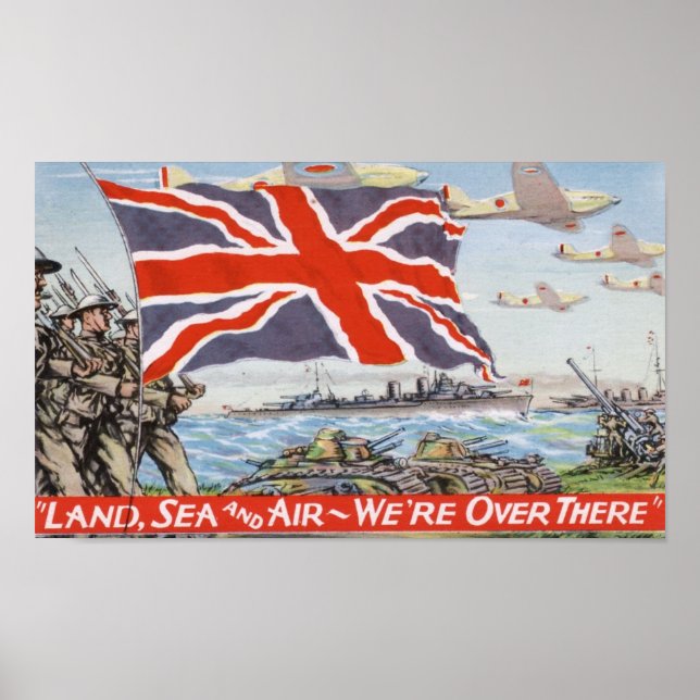 Vintage WW2 Propaganda Poster (Front)