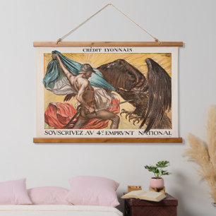 Vintage WWI Hero Poster Tapestry