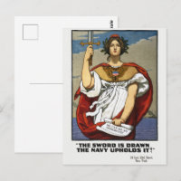 Vintage WWI Navy Recruitment Poster Kenyon Cox Art