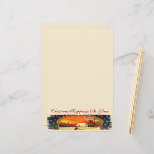 Vintage WWI Patriotic Christmas Stationery