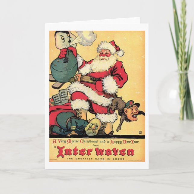 Vintage WWII Christmas and New Year Card (Front)