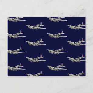 Vintage WWII US Aircraft 2 Postcard