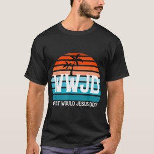 Vintage WWJD What Would Jesus Do Christian Faith J T-Shirt