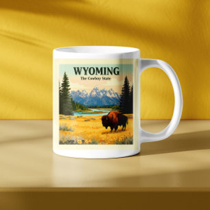 Vintage Wyoming Coffee Mug