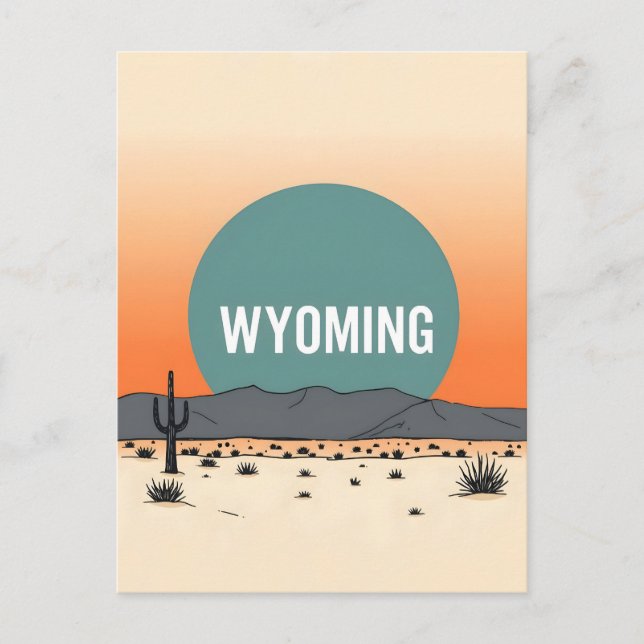 Vintage Wyoming Postcard (Front)