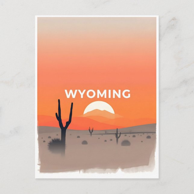 Vintage Wyoming Postcard (Front)