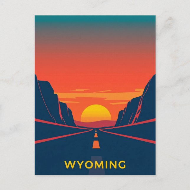 Vintage Wyoming Postcard (Front)