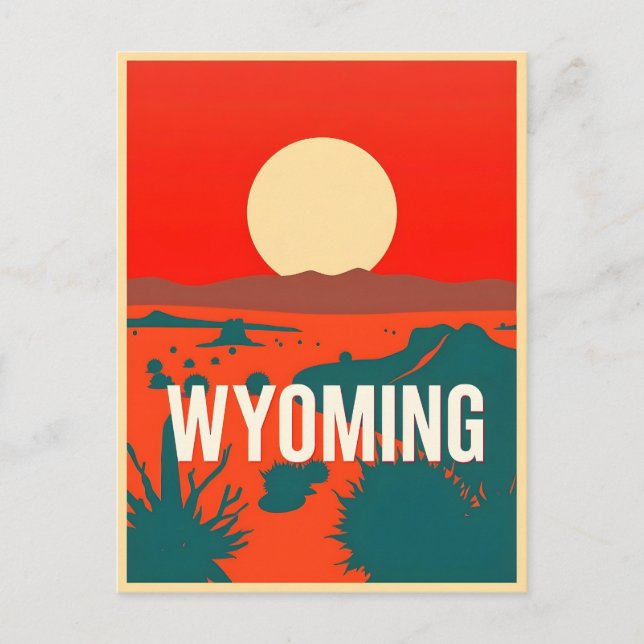 Vintage Wyoming Postcard (Front)