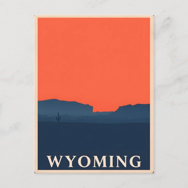Vintage Wyoming Postcard (Front)