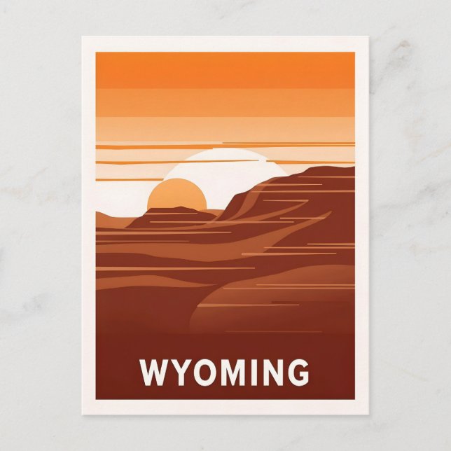Vintage Wyoming Postcard (Front)