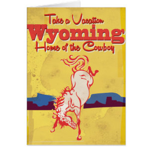 Vintage Wyoming Travel Poster