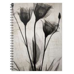 Vintage X-Ray Flowers Notebook