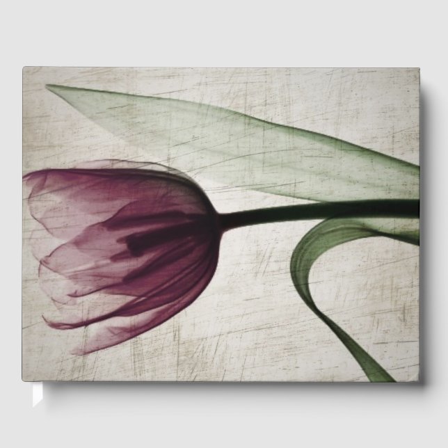 Vintage X-Ray Tulip Guest Book (Front)