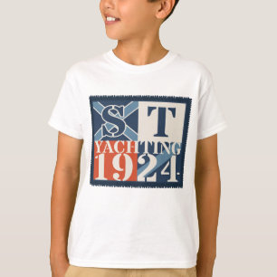 Vintage Yachting 1924 Patch – Nautical Sailing T-Shirt