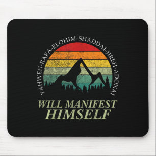 Vintage Yahweh - Will Manifest Himself Worshiper C Mouse Mat