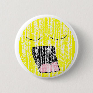 Vintage Yawning 6 Cm Round Badge