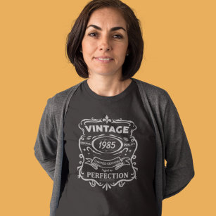 Vintage Year Aged to Perfection Birthday  T-Shirt