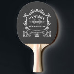 Vintage Year Aged to Perfection Birthday Year Ping Pong Paddle<br><div class="desc">Some things just get better with age, am I right? Show that special someone in your life how special they are to you, by celebrating with this "Aged to Perfection" vintage logo customised with their birth year! Change the birth year to personalise this item as a special birthday gift. A...</div>
