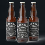 Vintage Year Aged to Perfection Custom Birth Year Beer Bottle Label<br><div class="desc">Some things just get better with age, am I right? Show that special someone in your life how special they are to you, by celebrating with this "Aged to Perfection" vintage logo customised with their birth year! Change the birth year to personalise this item as a special birthday gift. A...</div>