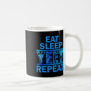 Vintage Yeet Apparel Mens Funny Saying Eat Sleep R Coffee Mug