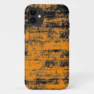 Vintage Yellow and Black Brick Wall iPhone 11 Case